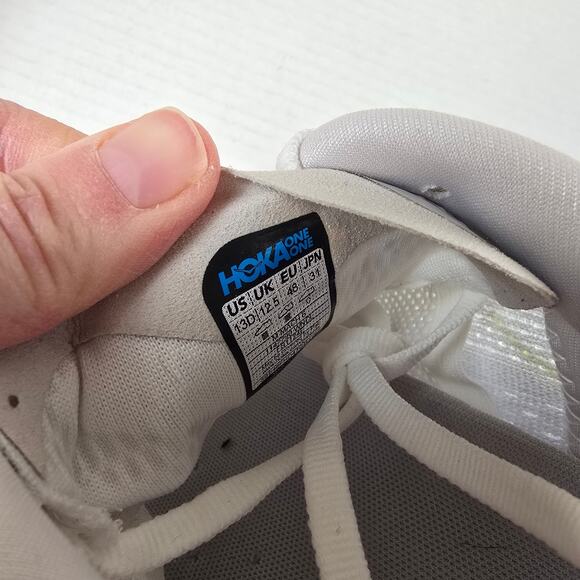 Hoka Mach 6 Running Shoes Mens Size 13D White Nimbus Cloud Sneakers 1147790-WNCL main image 4